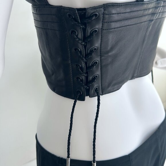 Leather Bra Top - Picture 3 of 7